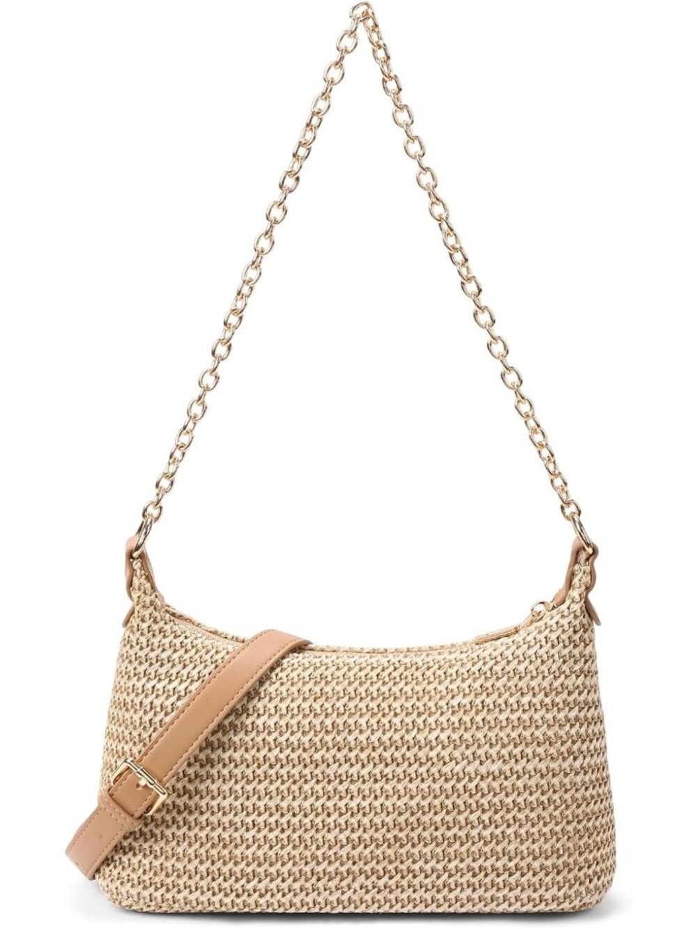 Straw Shoulder Bag for Women Boho Beach Bag Woven Purse Summer Crossbody Bags fo